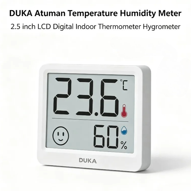 Weather Station Indoor - DUKA Atuman 2.5 inci LCD Elektronik