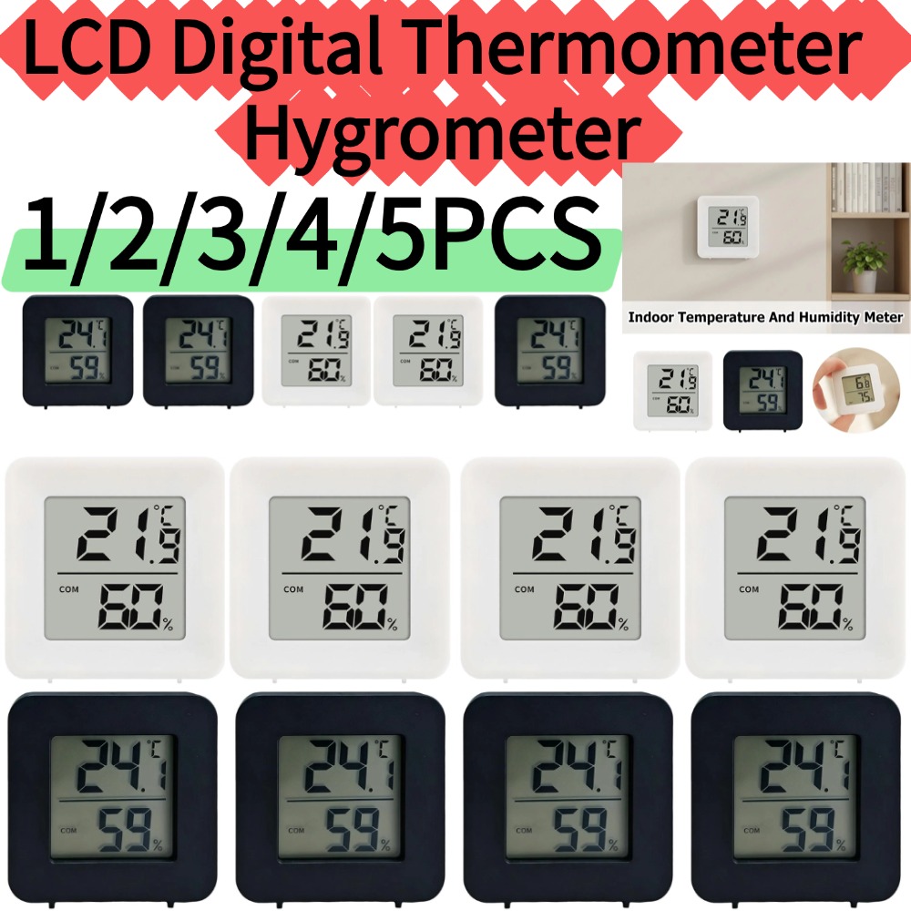 Weather Station Indoor - 1/2/3/4/5 Buah Sensor Pengukur Kelembapan Suhu