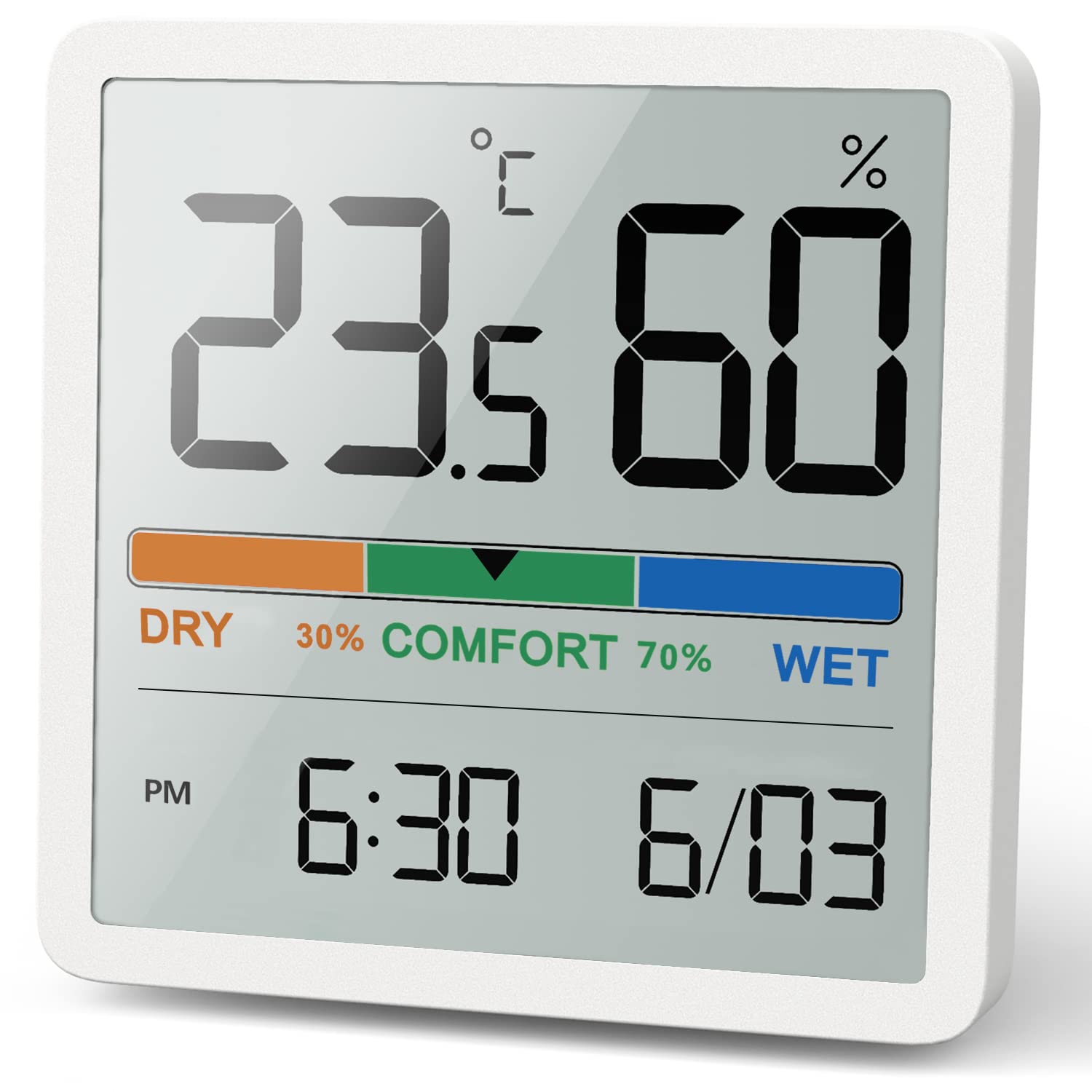 Weather Station Indoor - Noblead pengukur suhu dalam ruangan, pengukur