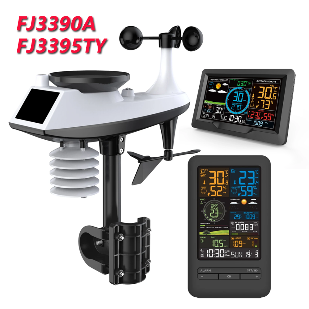 Weather Station Indoor - FJ3395TY /FJ3390A termometer Sensor stasiun cuaca