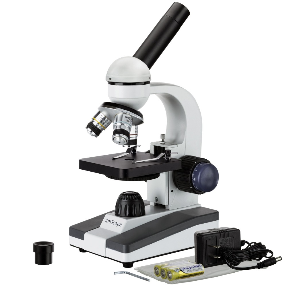 Mikroskop Monokuler LED Portab - Microscope Compound 40X ulasan dan harga