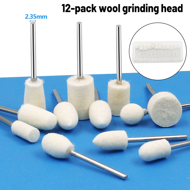 12 Pcs Kepala Poles Wol Baru S - Science Bob ulasan dan harga