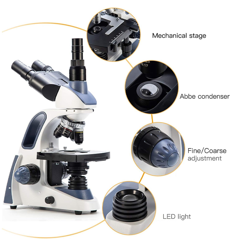 Mikroskop Trinokular Komposit  - Microscope Compound 40X ulasan dan harga