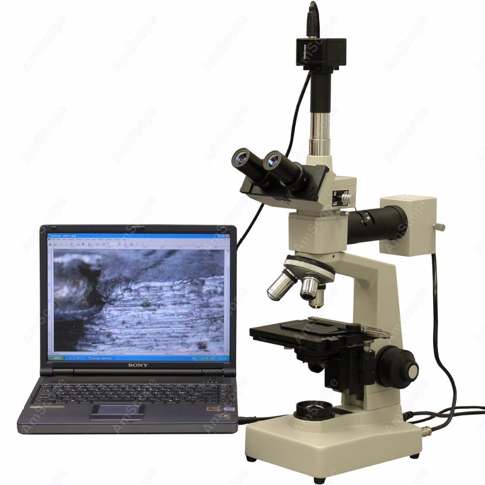Mikroskop Trinokuler Metalurgi - Microscope Compound 40X ulasan dan harga