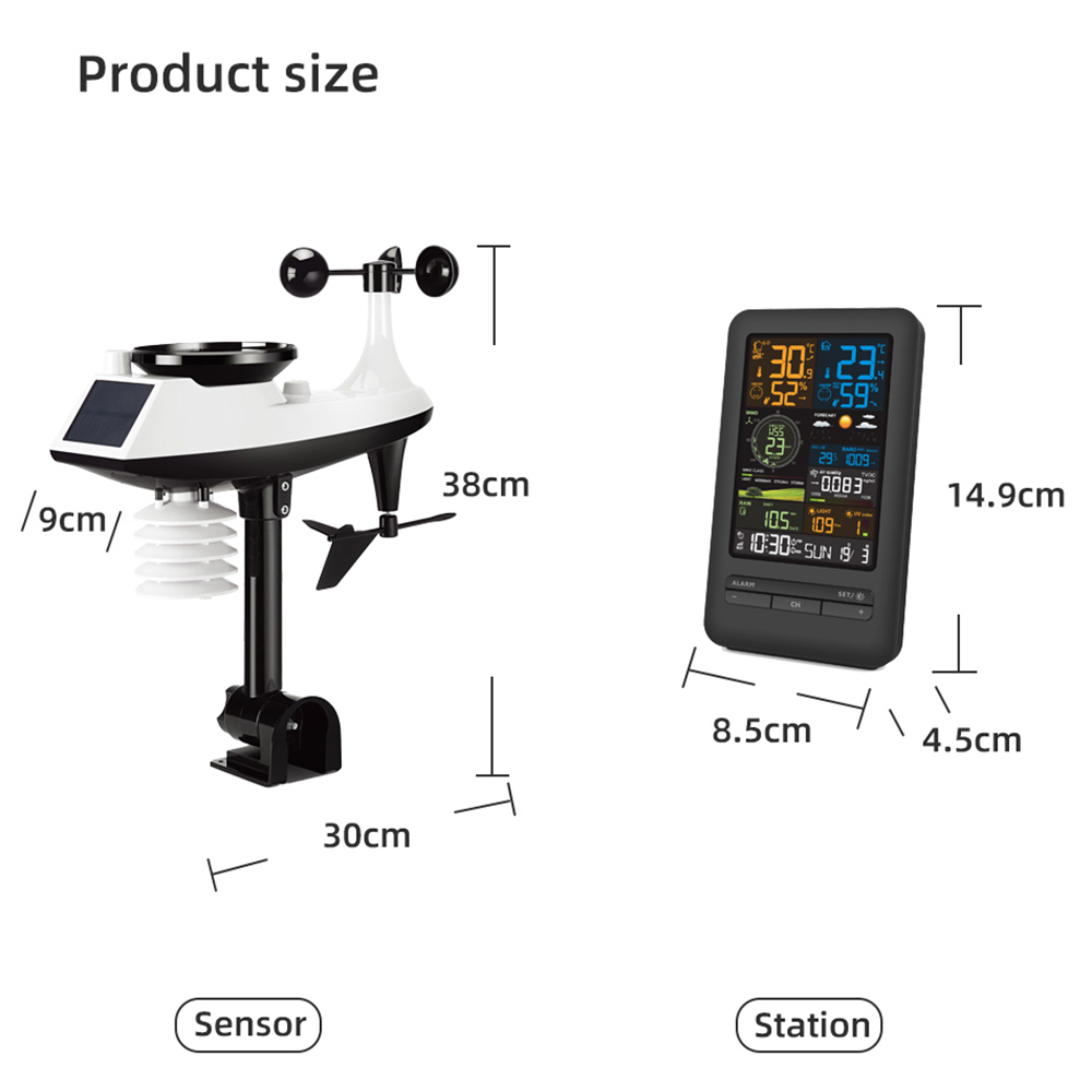 FJ3395TY /FJ3390A termometer S - Weather Station Indoor ulasan dan harga