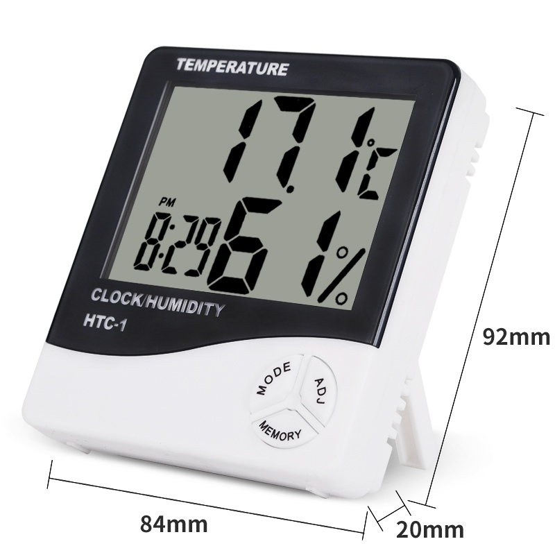 HTC-1 Mengukur Suhu Kamar Dala - Weather Station Indoor ulasan dan harga