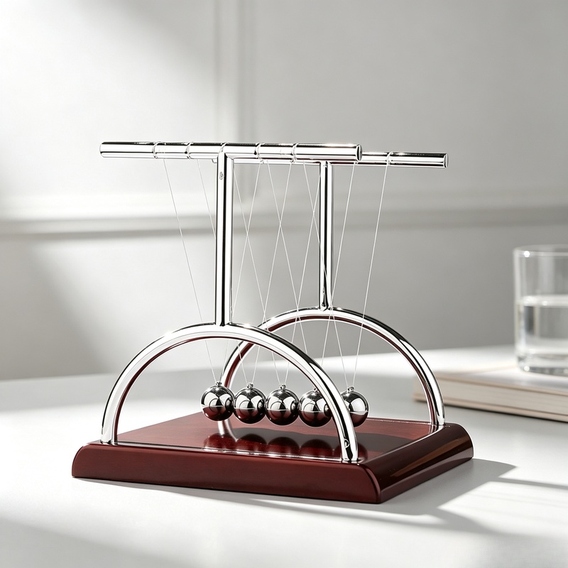 Bola Baja Newton Cradle Balanc - Newton Cradle Large ulasan dan harga